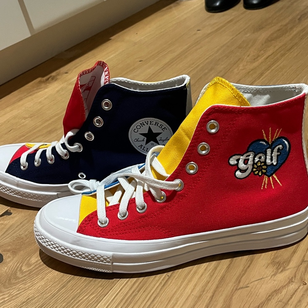 Brand new Converse Men's x Golf Wang Tri Panel Chuck 70 High-Top Sneakers